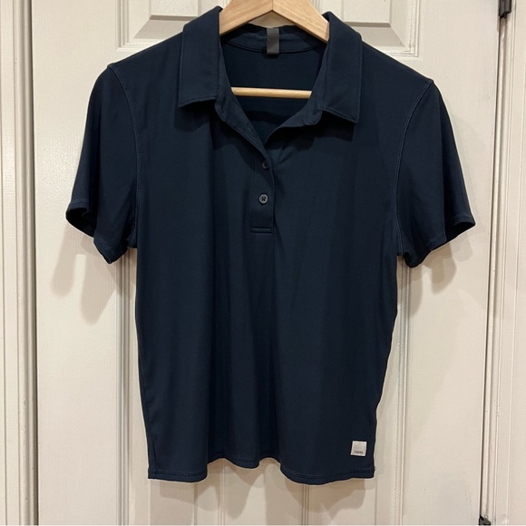 Vuori Tops - Vuori Fitted Polo Blue Navy Women’s Large